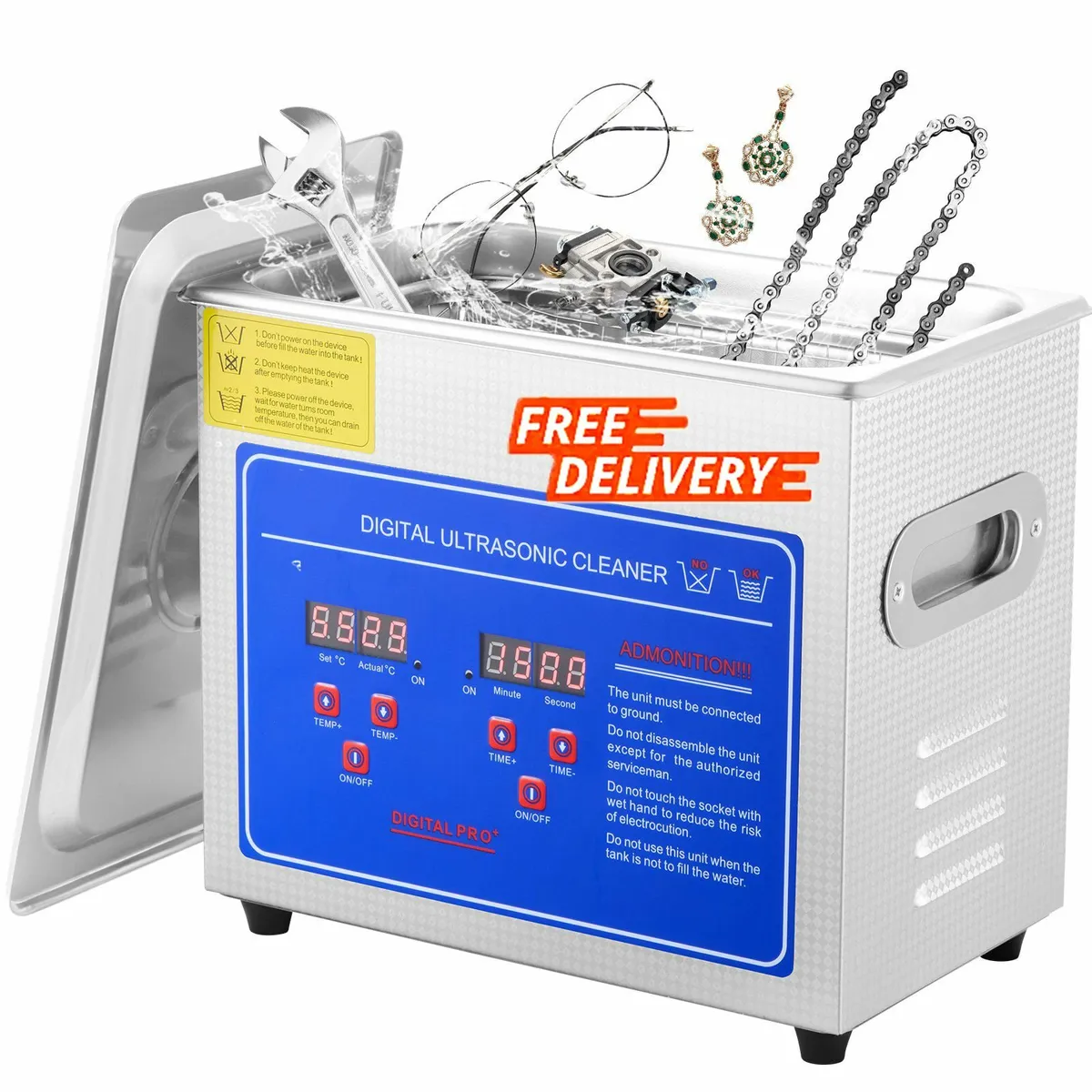 10L Ultrasonic Cleaner Machine Stainless Steel - Image 1