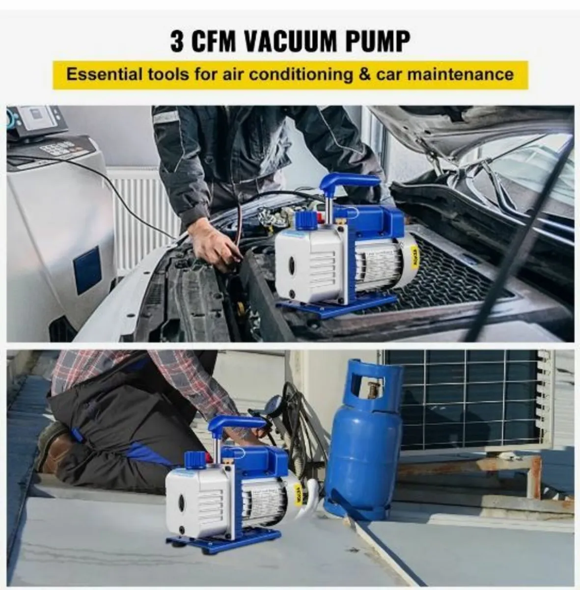 3CFM 1/4HP Refrigerant Rotary Vane - Image 2
