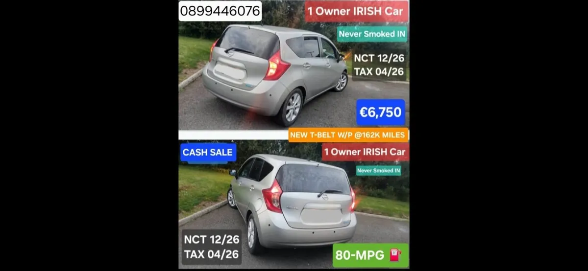 2015 Nissan Note 1.5d Nct 12/26 Tax 04/26. 80MPG - Image 2