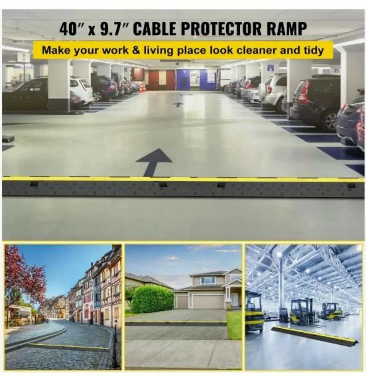 Cable Protector Ramp 101x24.5x5 cm , 5 Packs 2 - Image 3