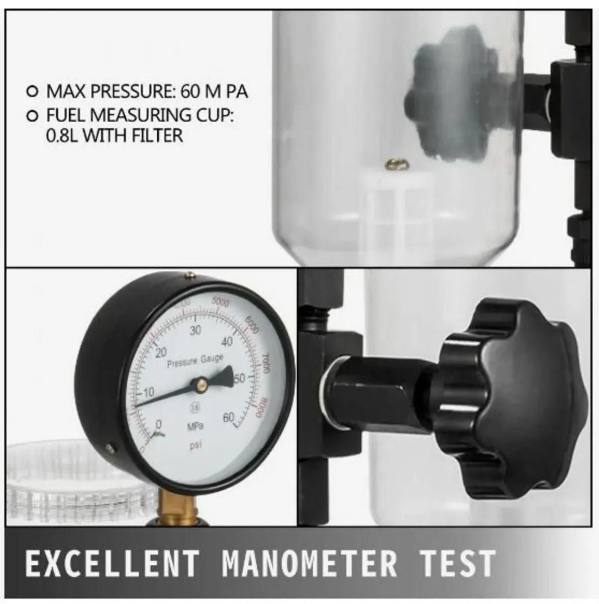 Diesel Injector Nozzle Pressure Tester, Fuel Inje - Image 4