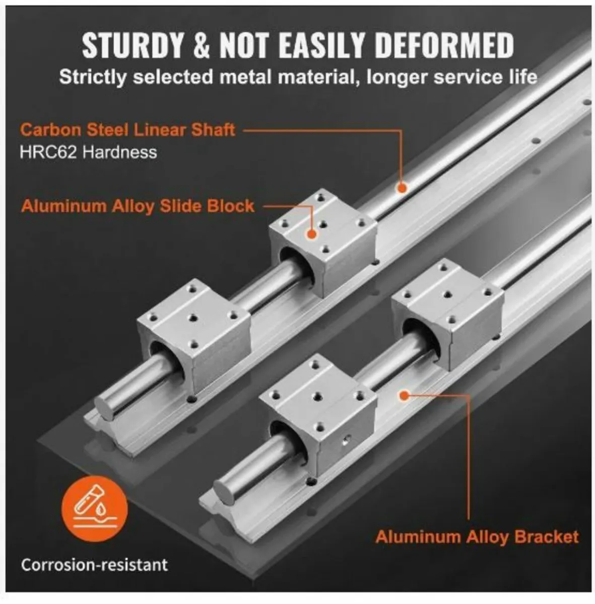 Linear Guide Rail Set, SBR16 1500mm - Image 3