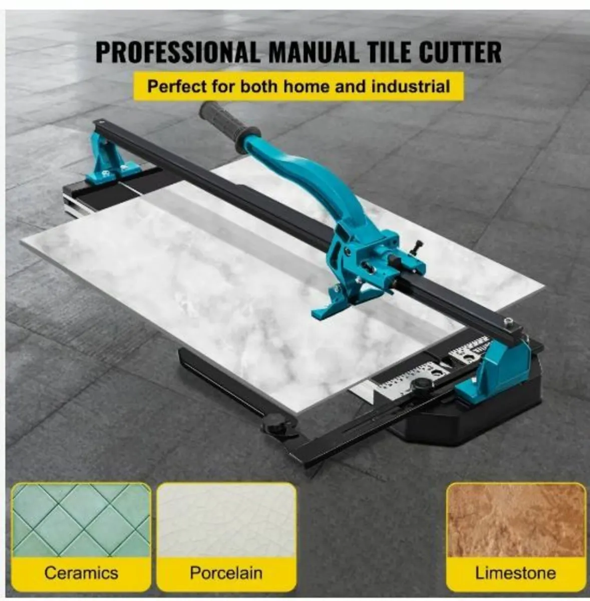Manual Tile Cutter 1200mm Single Rail Hand Tool - Image 2