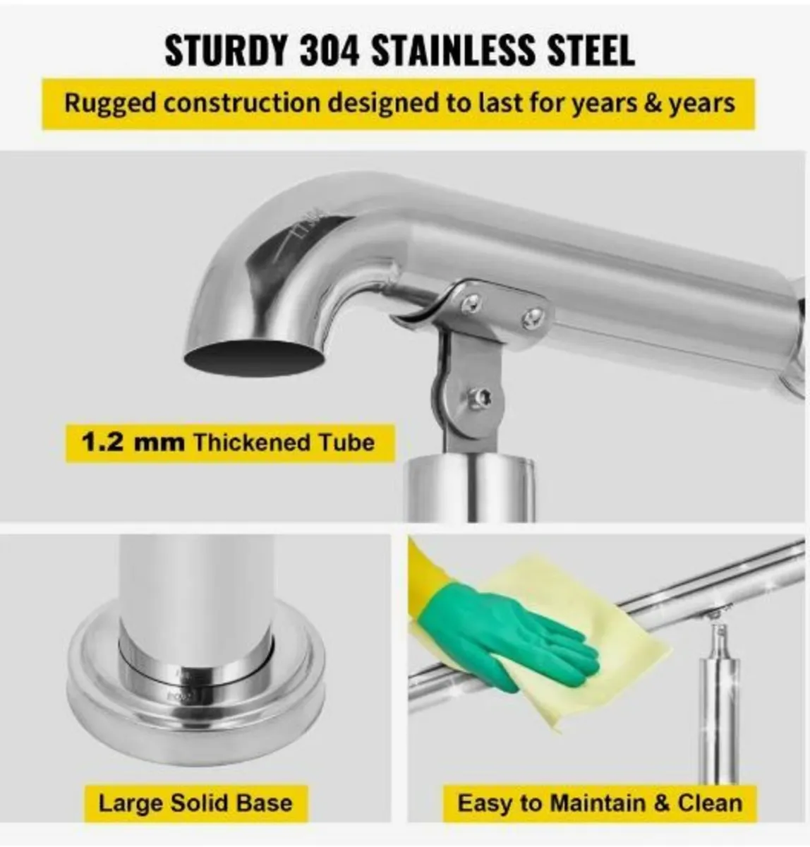 3 Step Railing Stainless Steel - Image 2