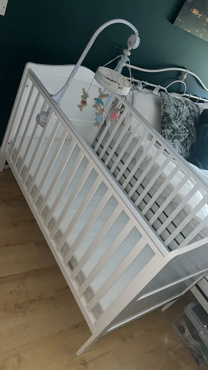 Cot and mattress - Image 1