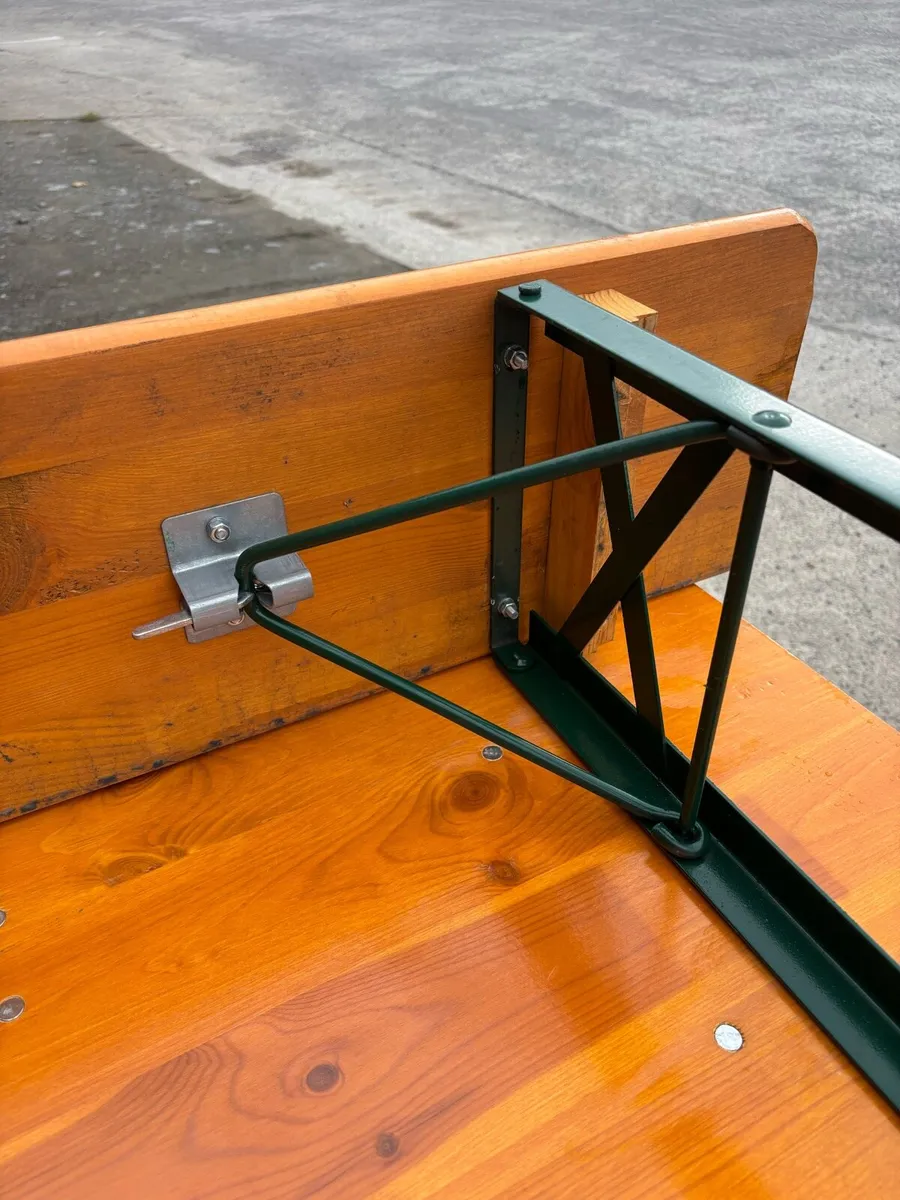 trestle table and bench  military style - Image 3