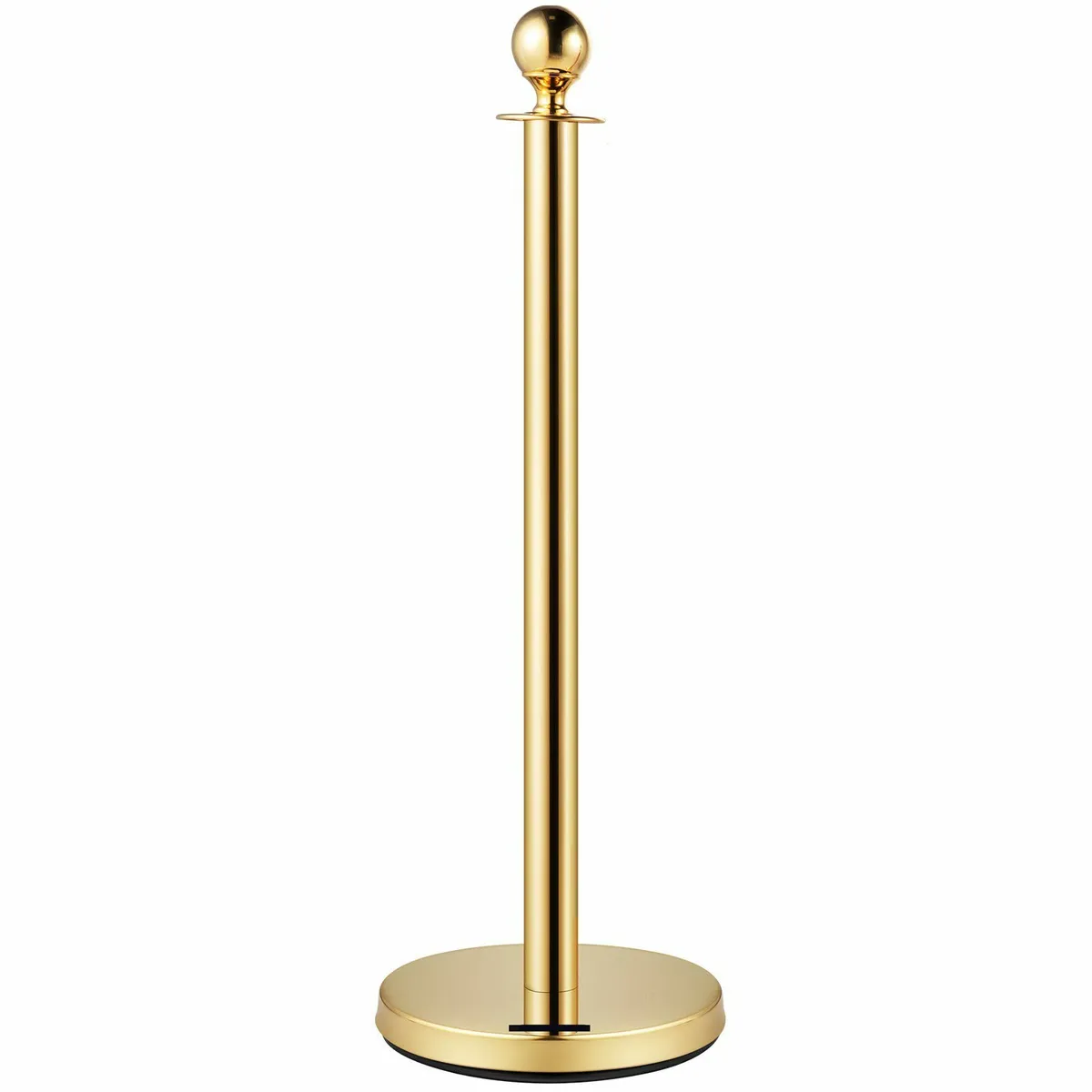 Set of 2 Gold Round Top Queue Control Stanchion - Image 2