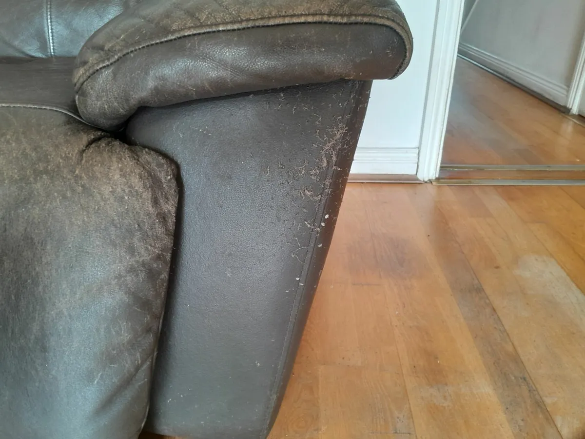 Brown leather Sofa