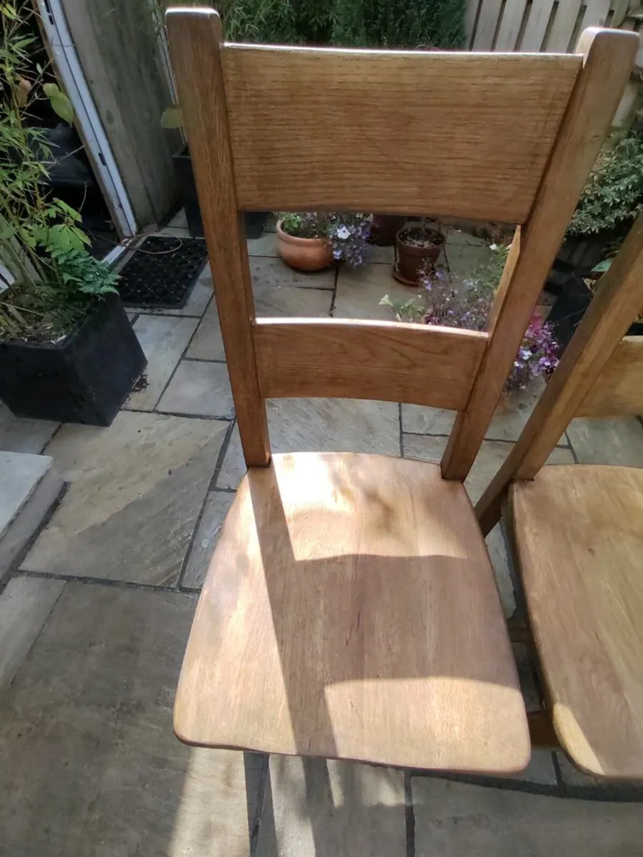 Kitchen dining chairs + bench - Image 2
