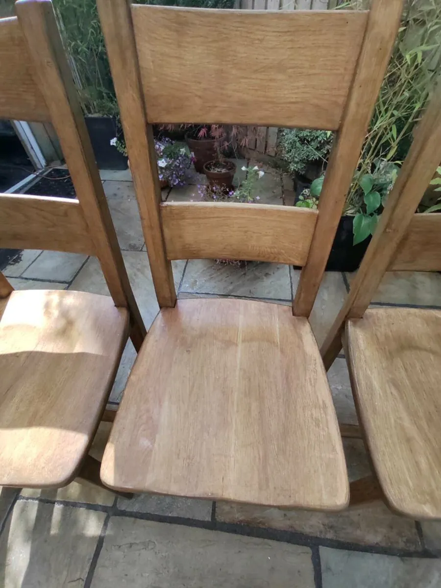 Kitchen dining chairs + bench - Image 3