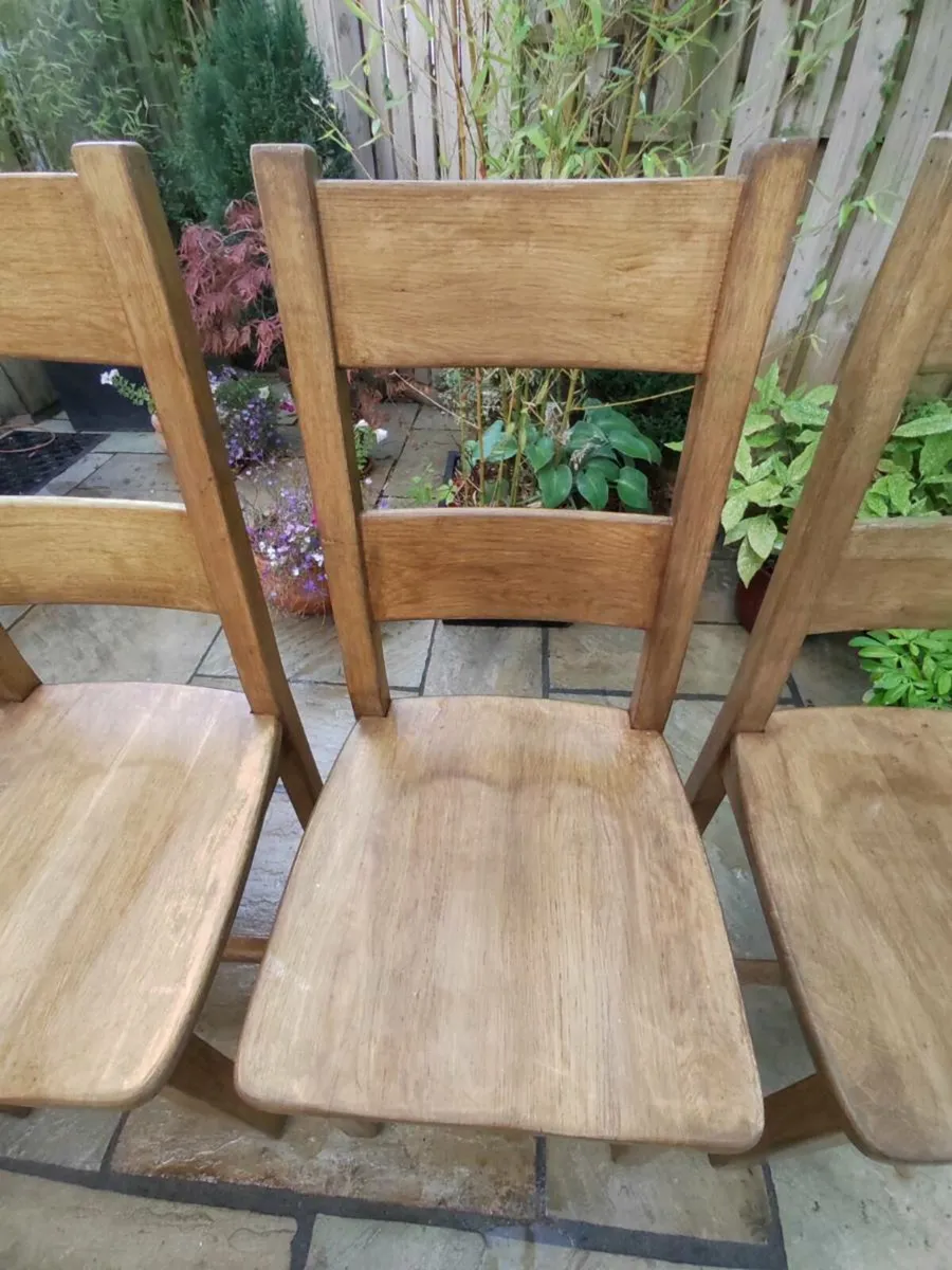 Kitchen dining chairs + bench - Image 4
