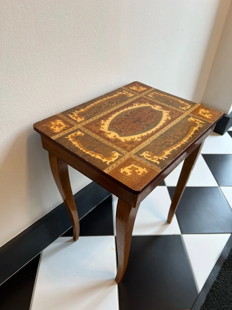 Vintage Music Box Table - Image 2