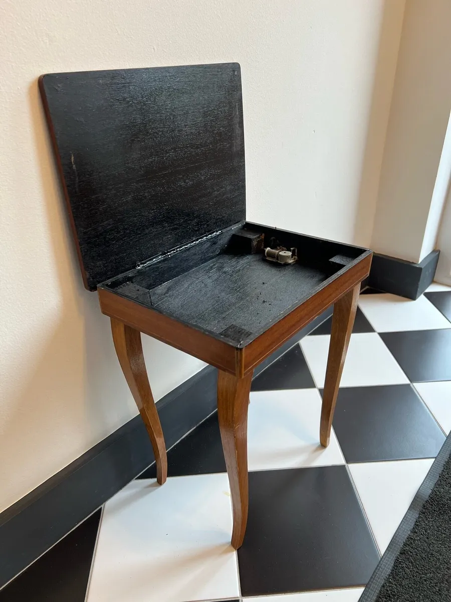 Vintage Music Box Table - Image 4
