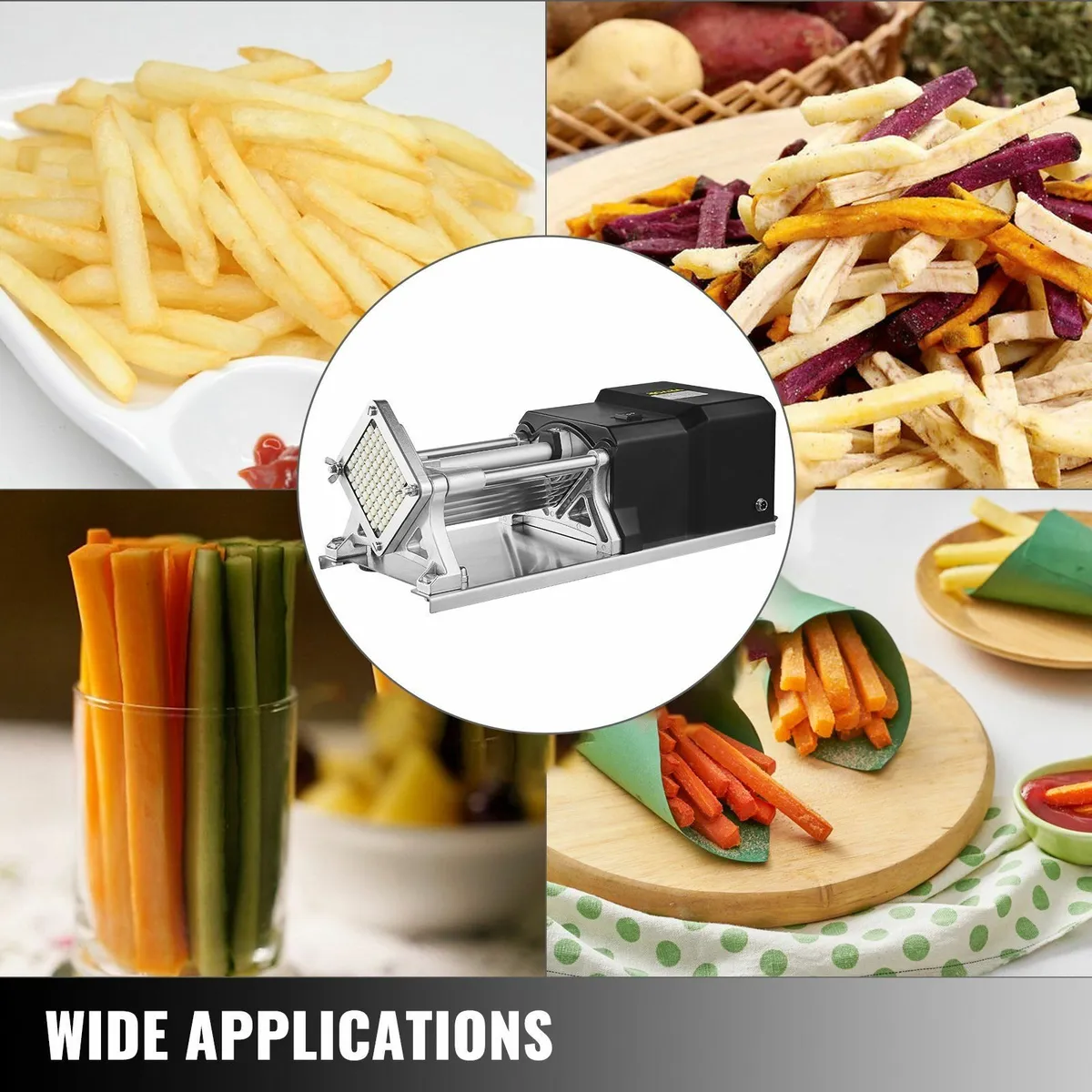 Electric Potato Cutter with 4 Replaceable Blades - Image 3