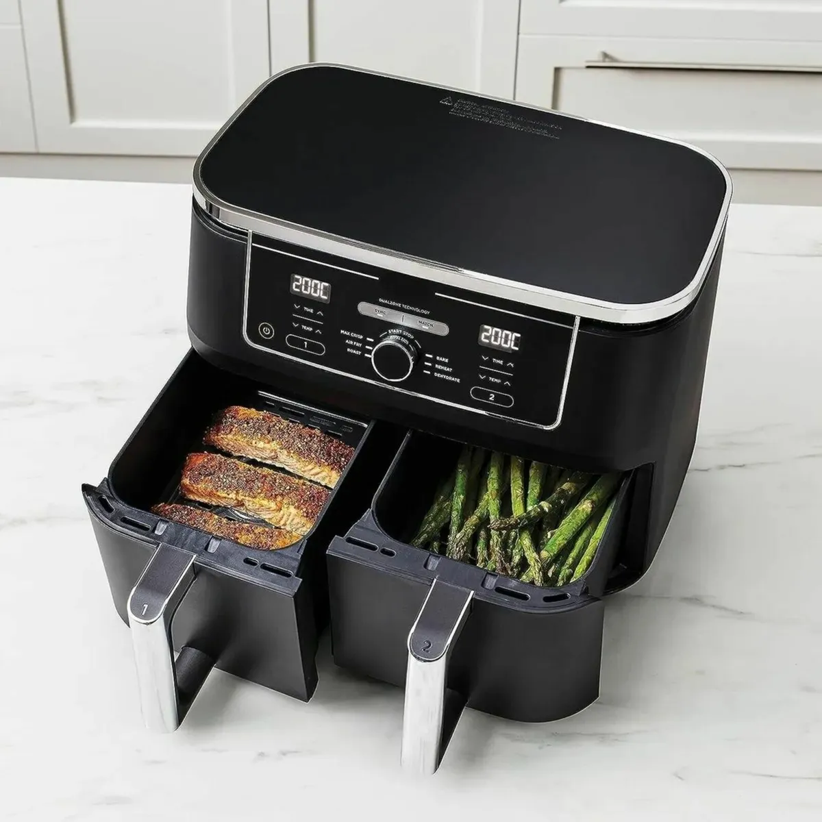 Air Fryer, 9.5L Large Capacity with 2-Drawer - Image 3