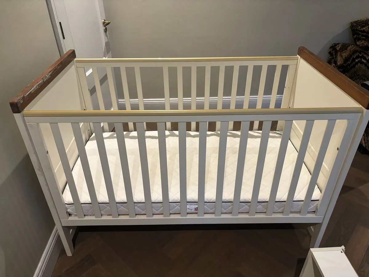 Cot and mattress - Image 1