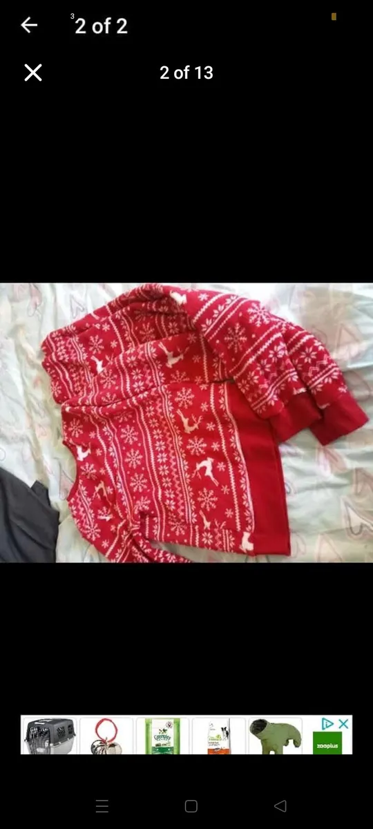 Adults Xmas pjs unisex size 10 x 2 pairs - Image 1