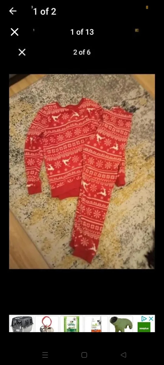 Adults Xmas pjs unisex size 10 x 2 pairs - Image 2