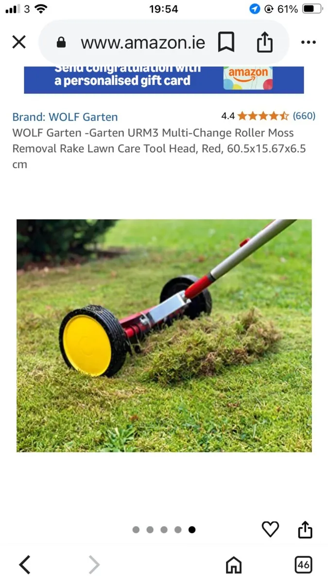 Wolf Garner moss removal lawn care roller rake - Image 1