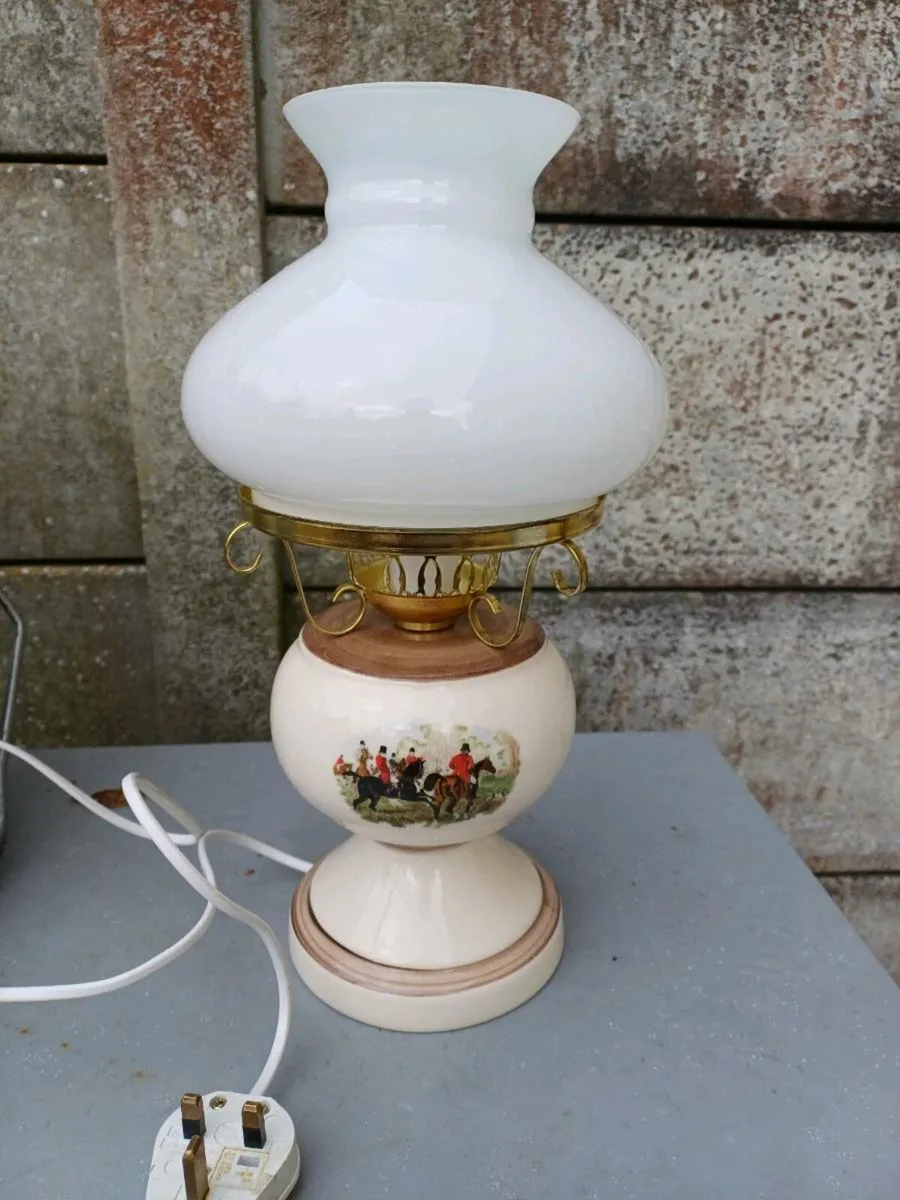 1950/60s Fox-Hunting Table Lamp - Image 1