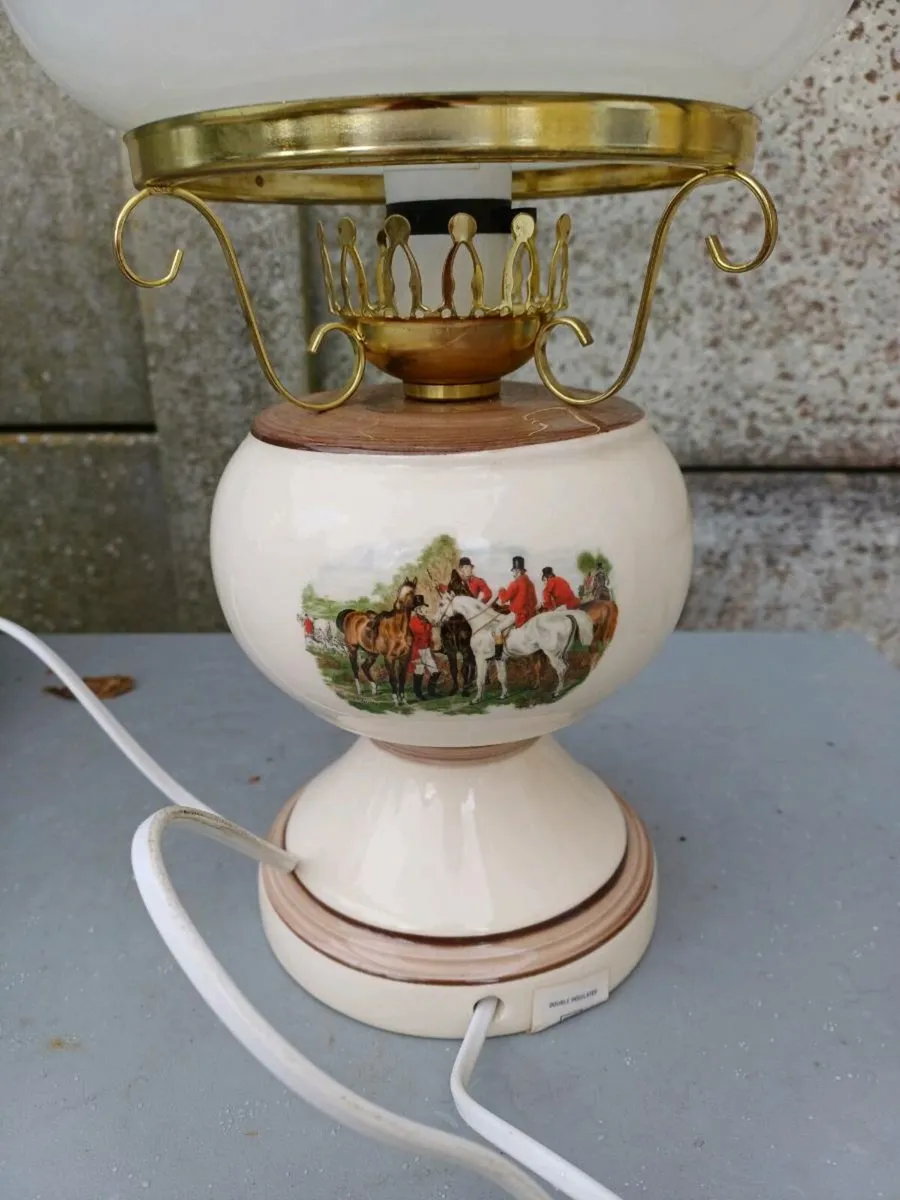 1950/60s Fox-Hunting Table Lamp - Image 2