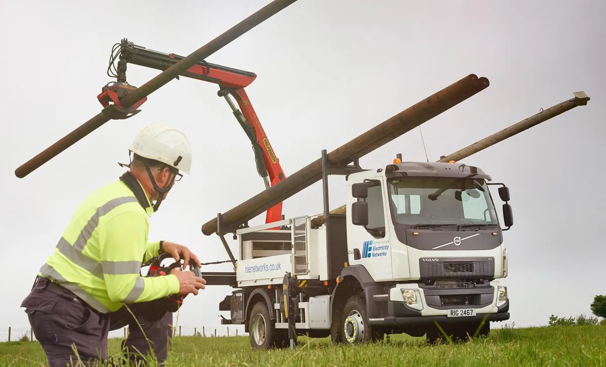 2016 4WD Volvo Pole Lorry (Palfinger Crane) - Image 1