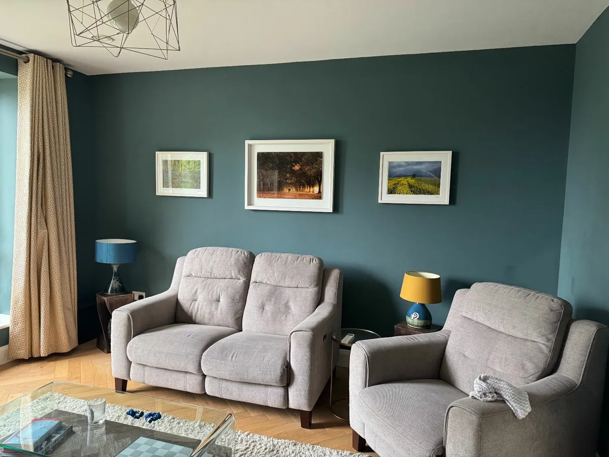 2 seater sofa + 1 armchair electric recliner