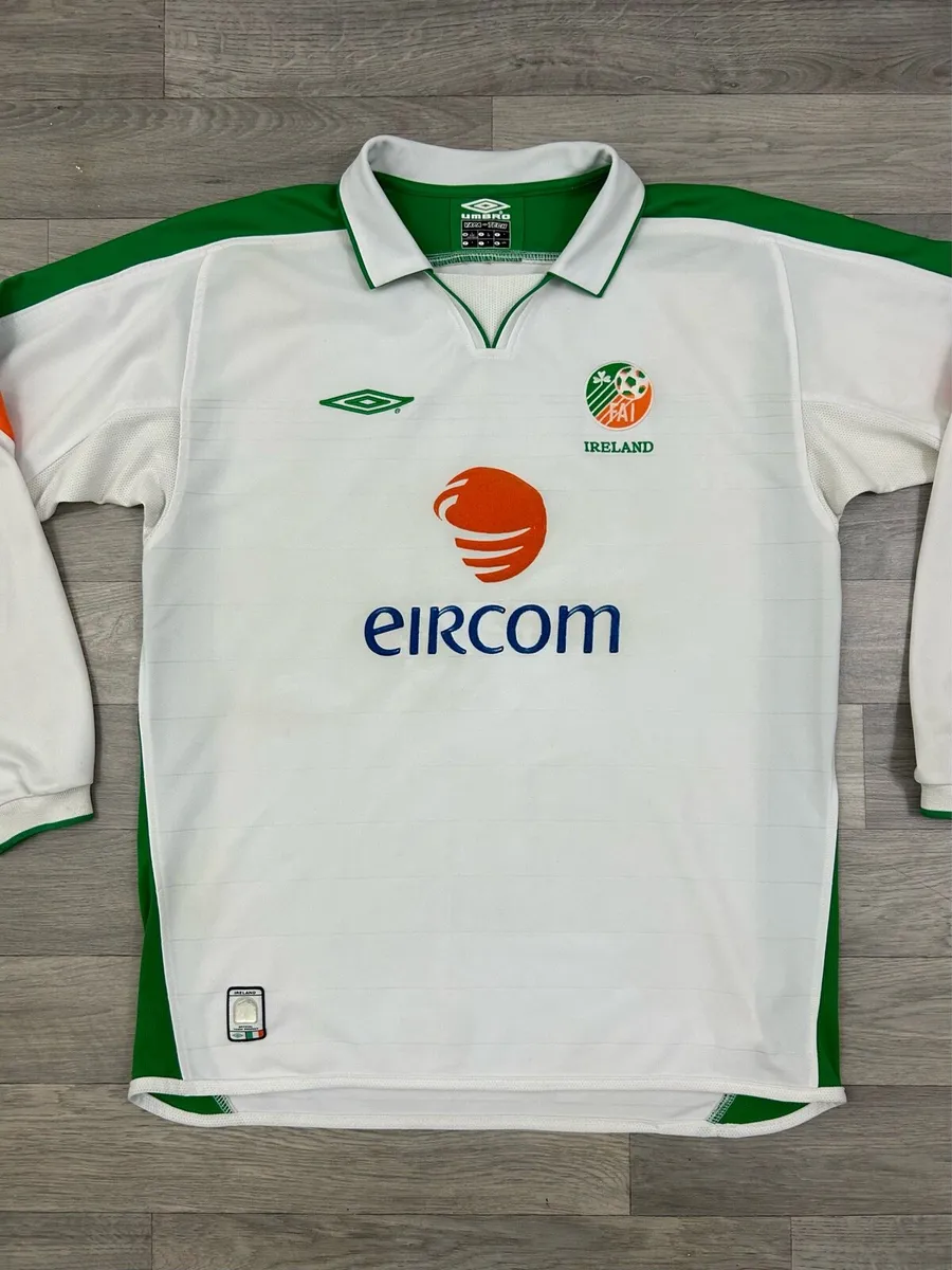 Vintage 2003 Ireland Away Long Sleeve Jersey L - Image 2