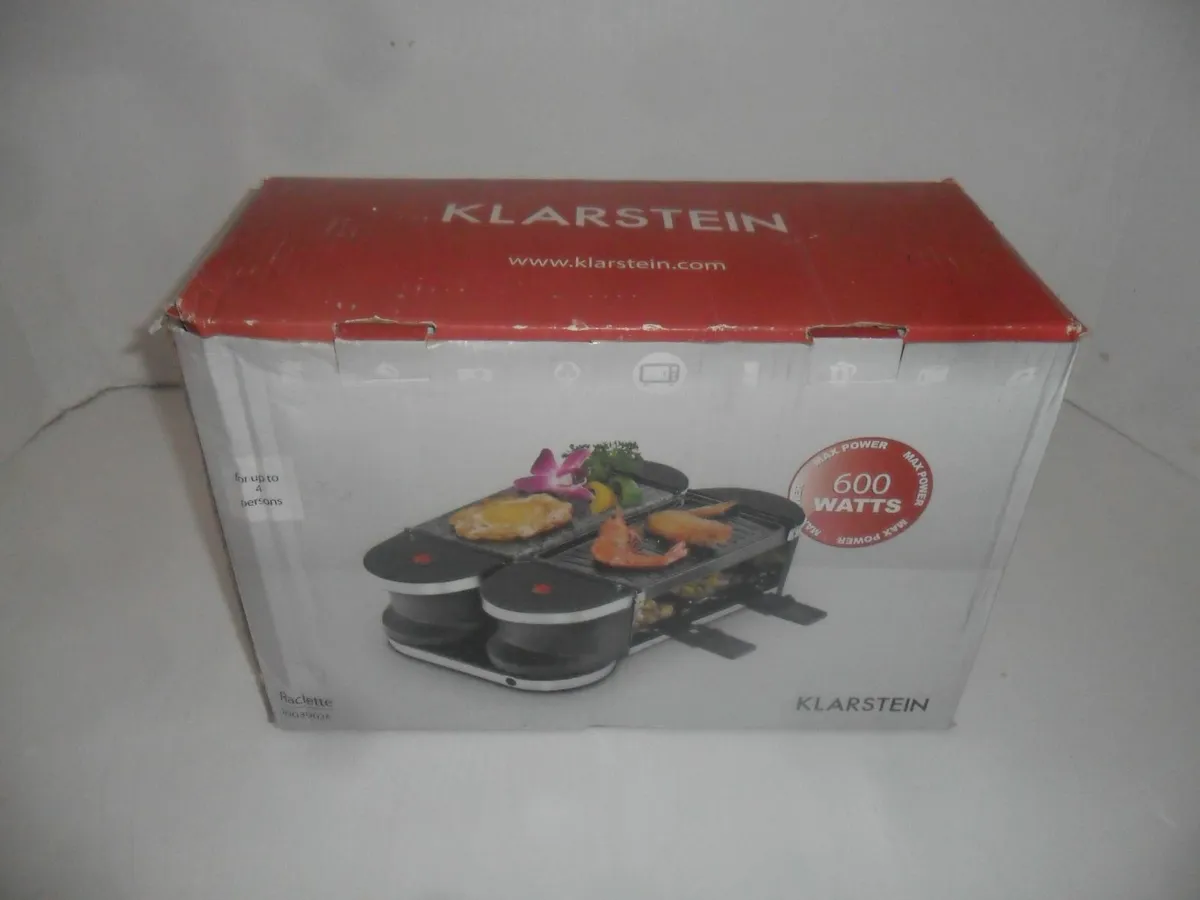 raclette grill with natural stone - Image 2