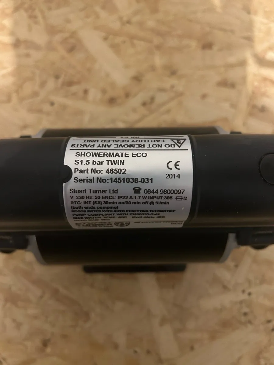 Shower Pump Stuart Turner Showermate Eco S1.5 bar - Image 2