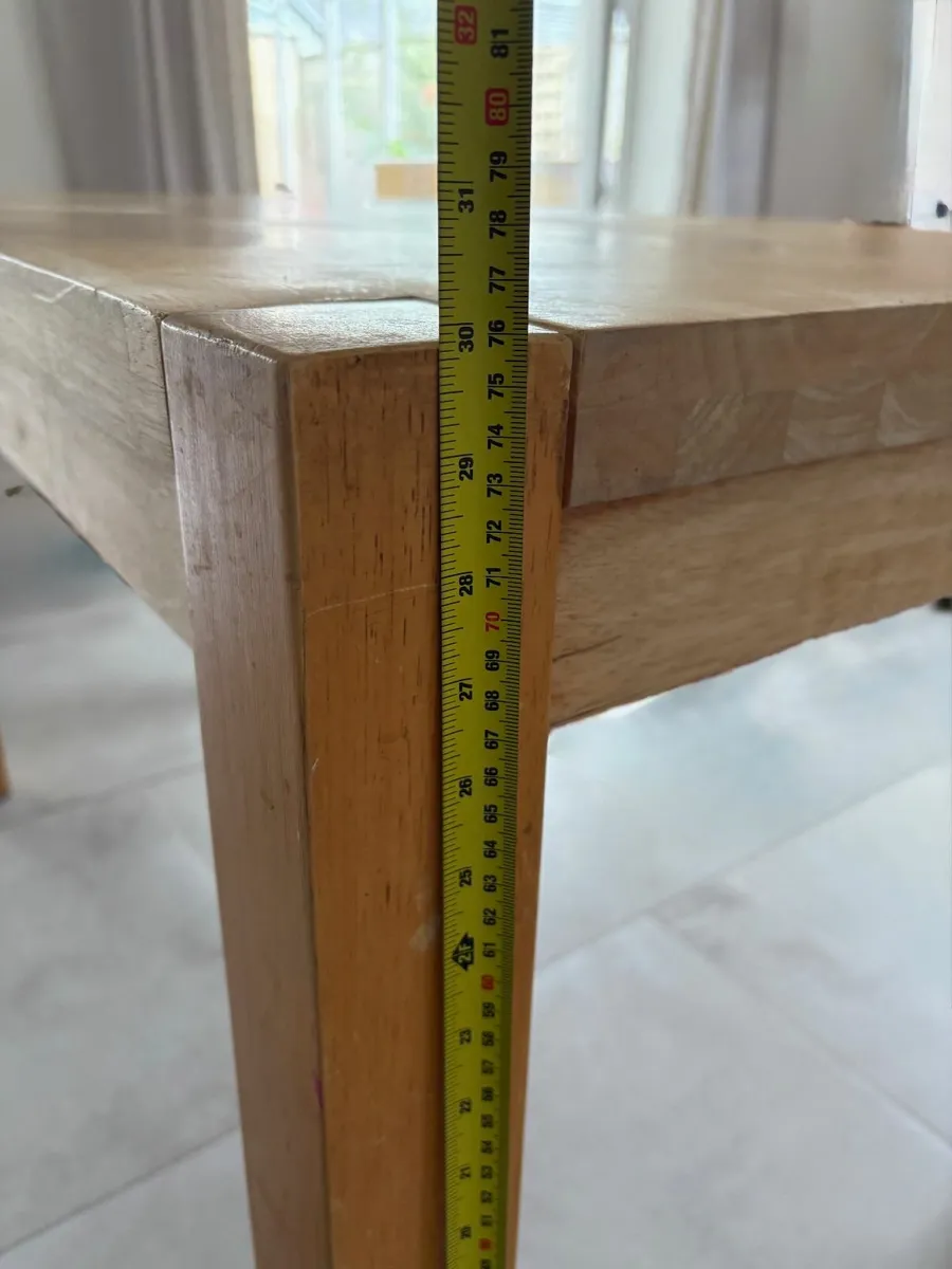 Solid Wood Table - Large - Image 3