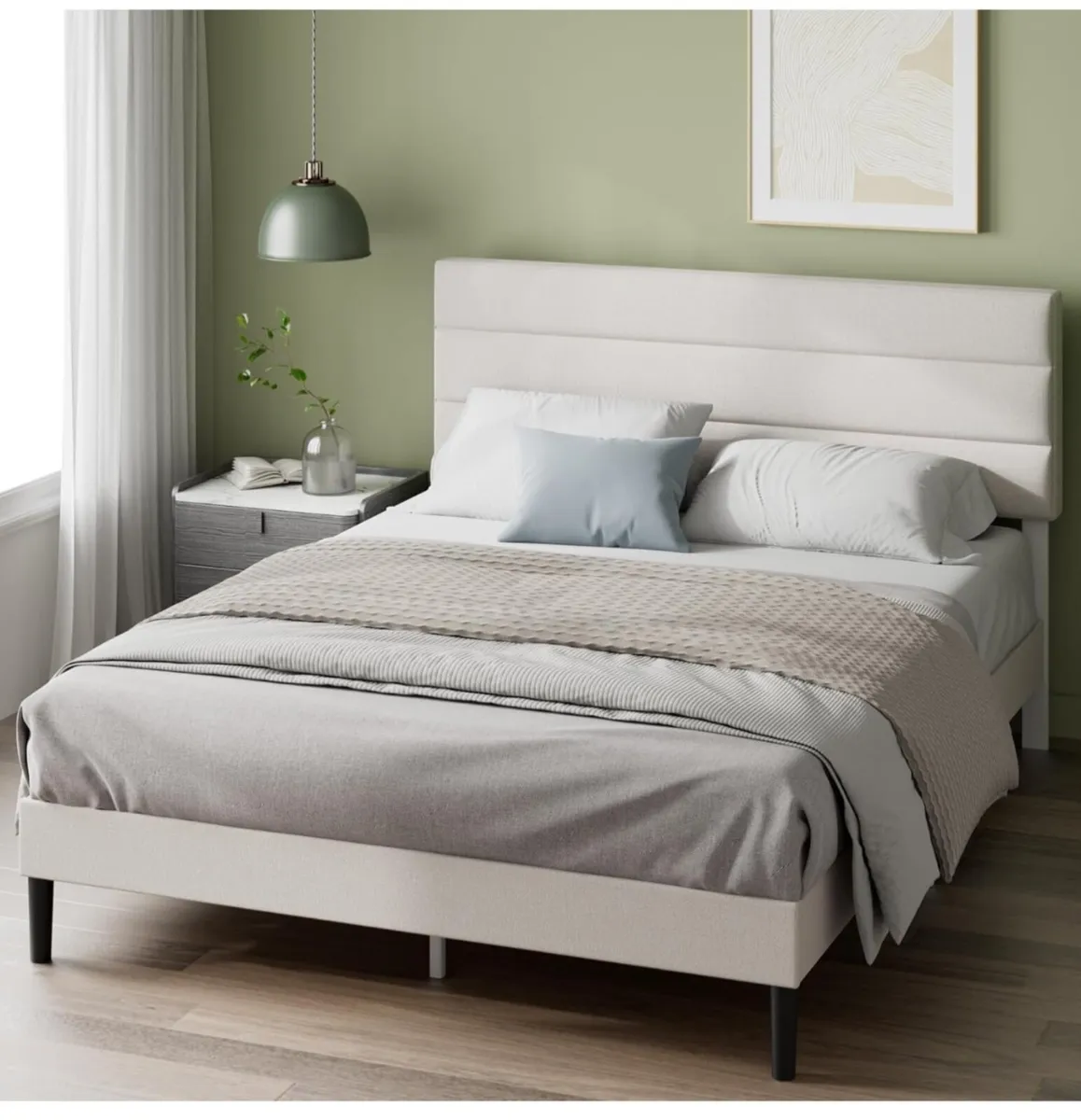Double Bed Frame – Bed 135 x 190 cm – 30cm Height - Image 1