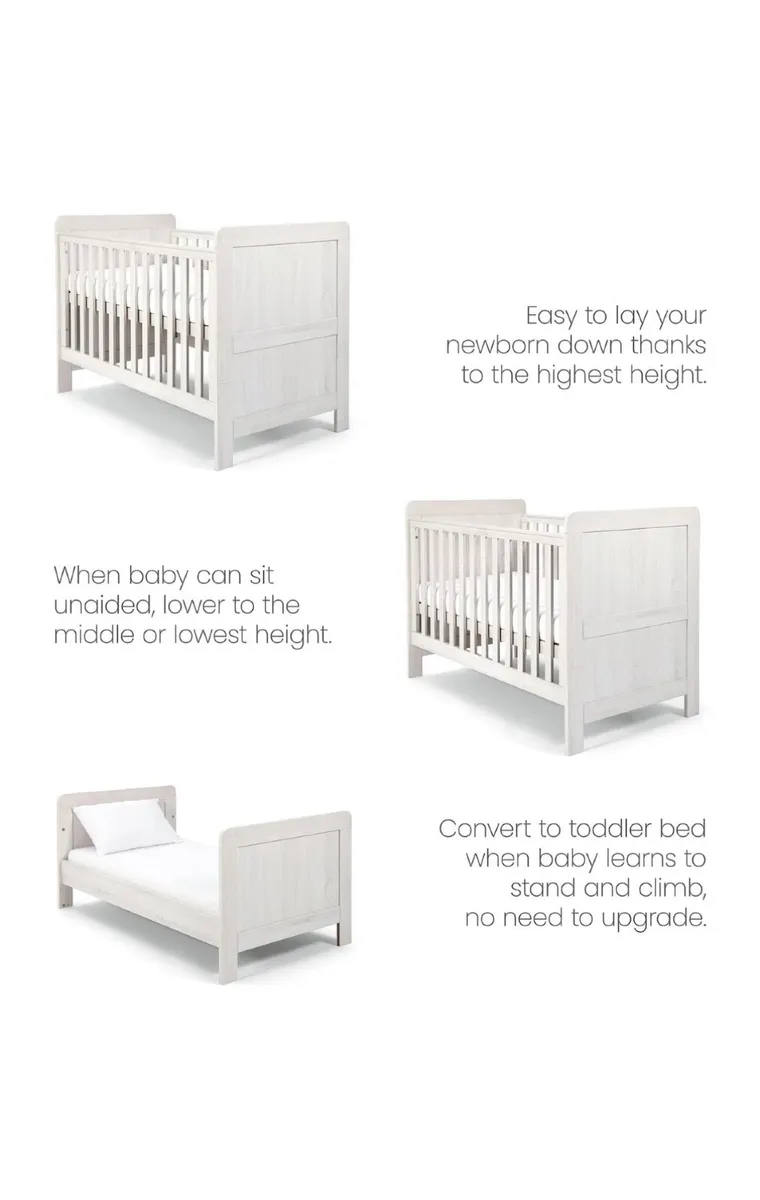 ** Mamas & Papas Cot Bed  ** +  Free  Baby Changer - Image 4