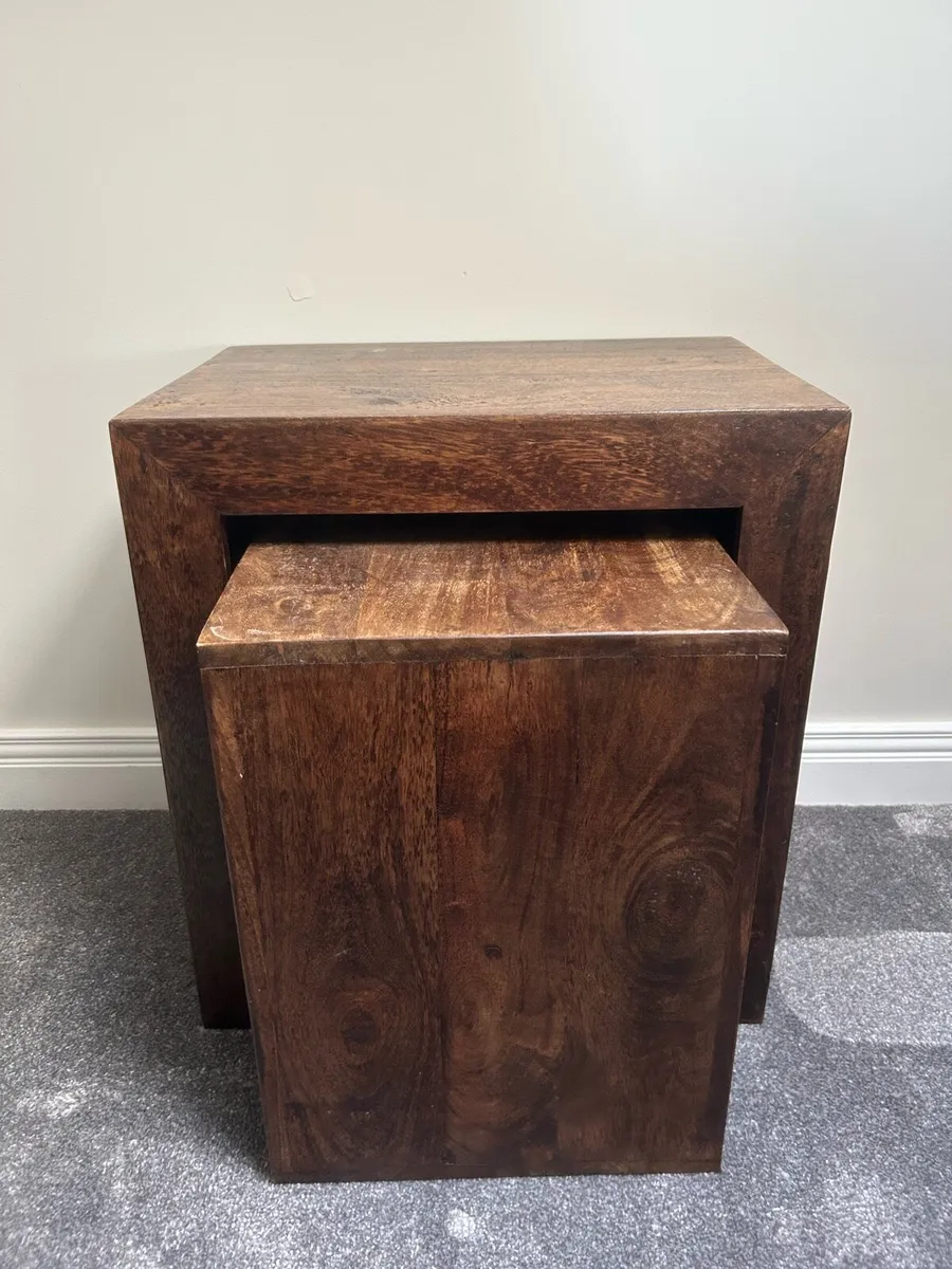 Walnut Nest of Tables - Image 1