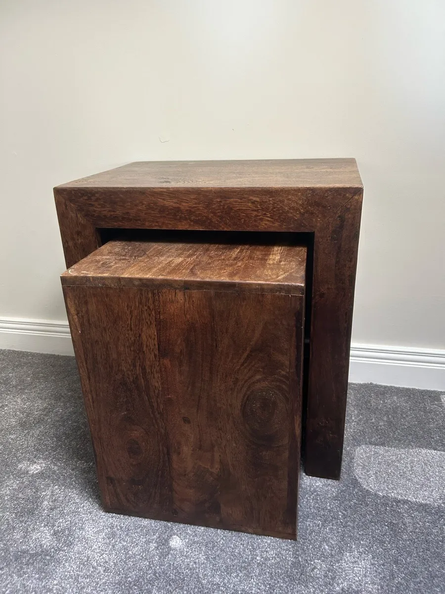 Walnut Nest of Tables - Image 2