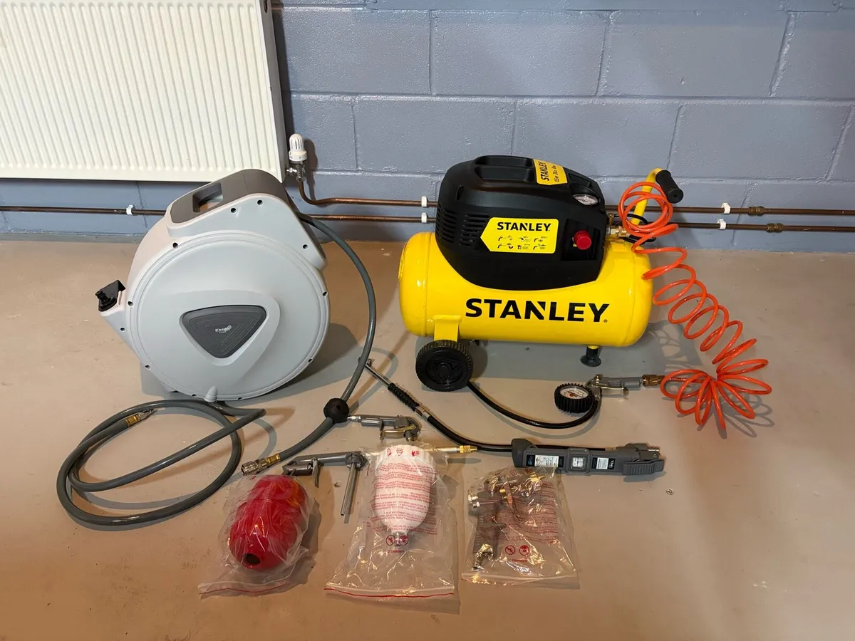 Compressor & Air Hose Reel - Image 1