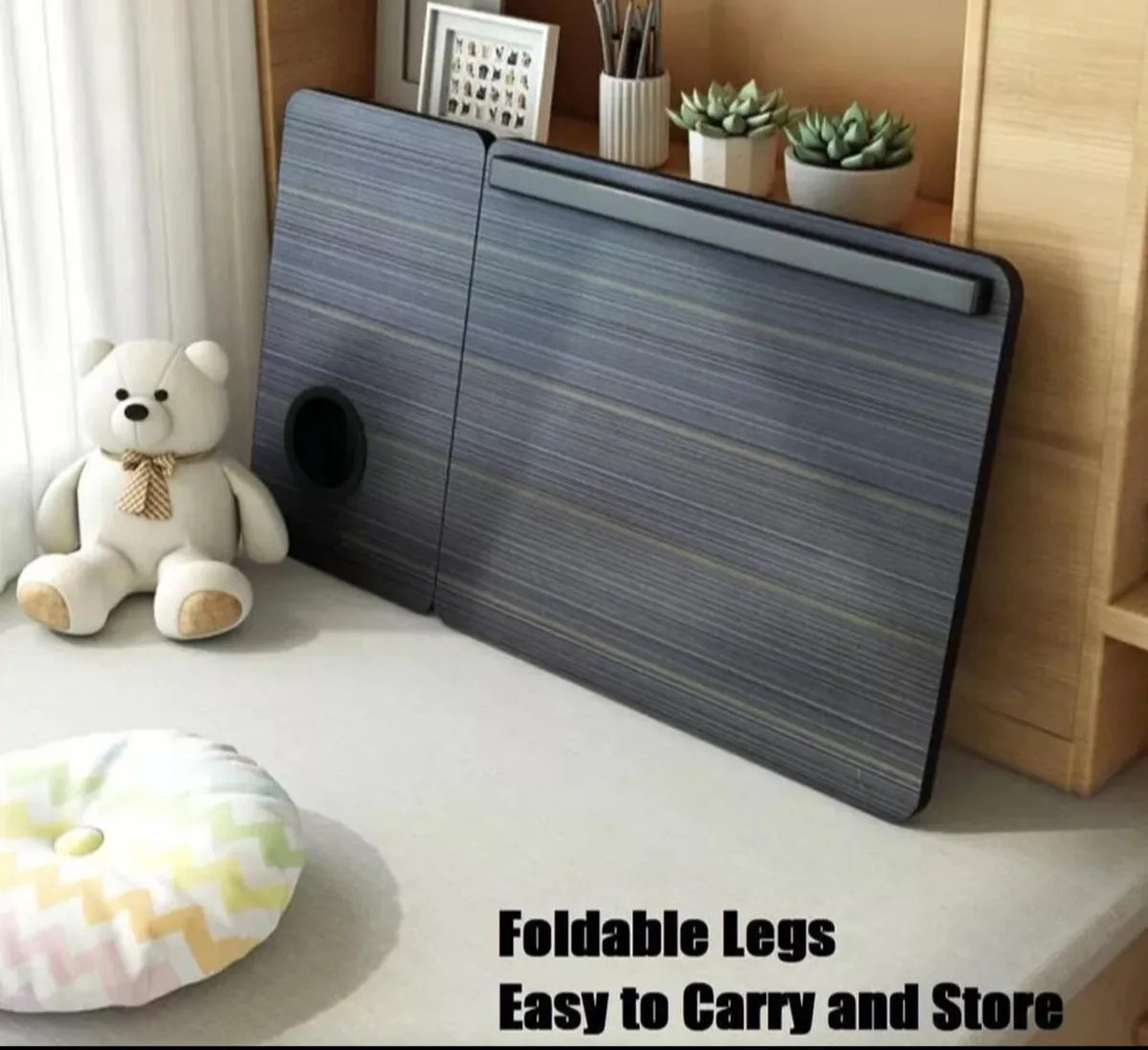 Folding Laptop Table Portable Desk Sit Stand NEW! - Image 3