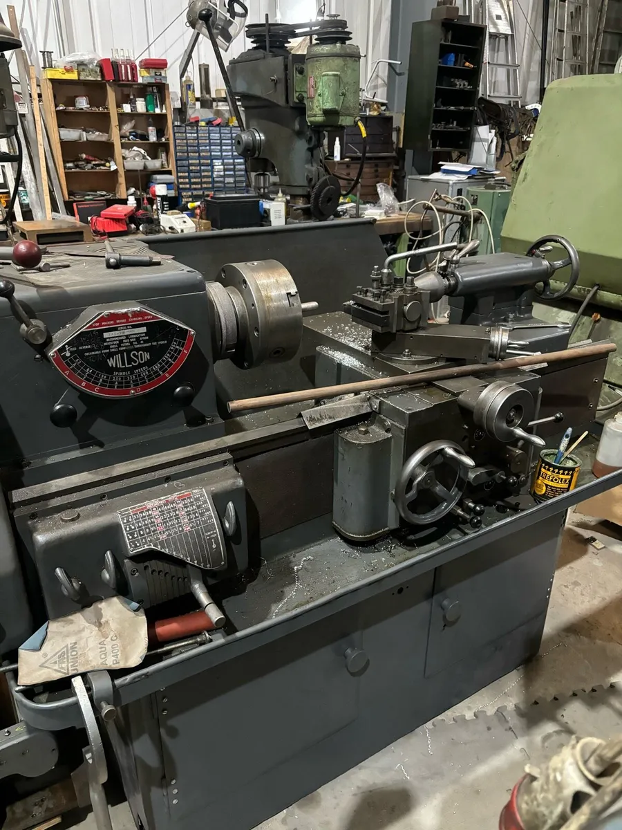 Wilson lathe single phase with capston attachment - Image 1