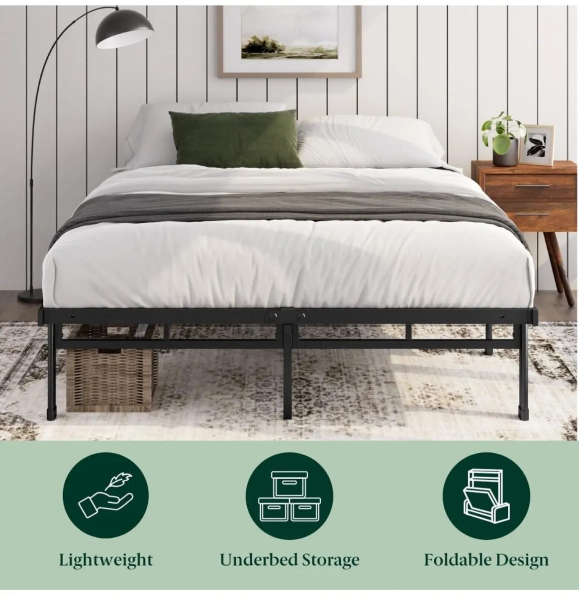 Double Bed frame  Bed 135 x 190cm 36cm Height - Image 4