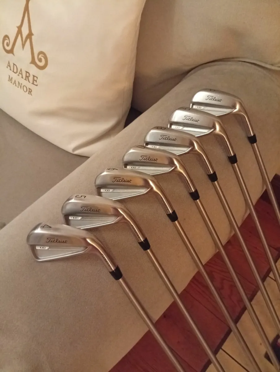 Titleist T100 4-PW KBS Tour Forged Irons As New - Image 1