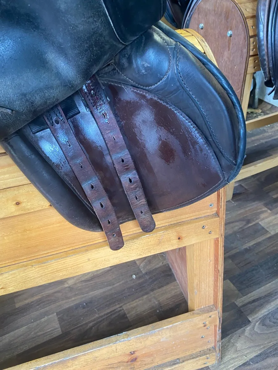 Berney brothers junior jumper Leather saddle - Image 3