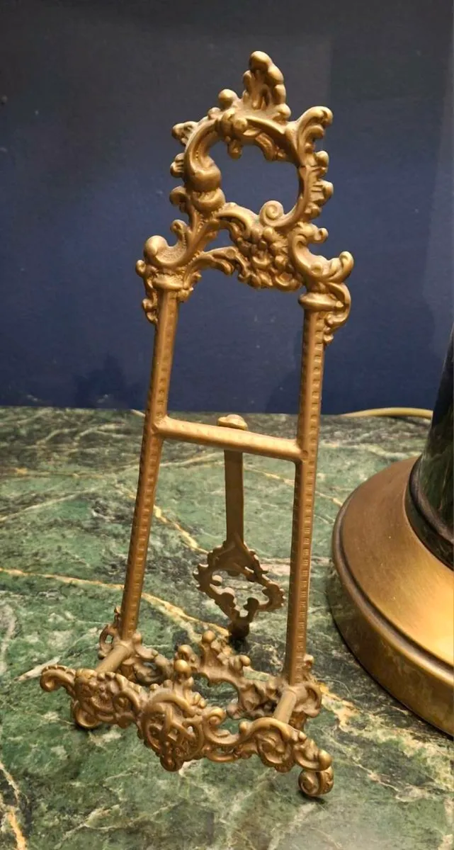 Vintage Brass Easel - Image 2