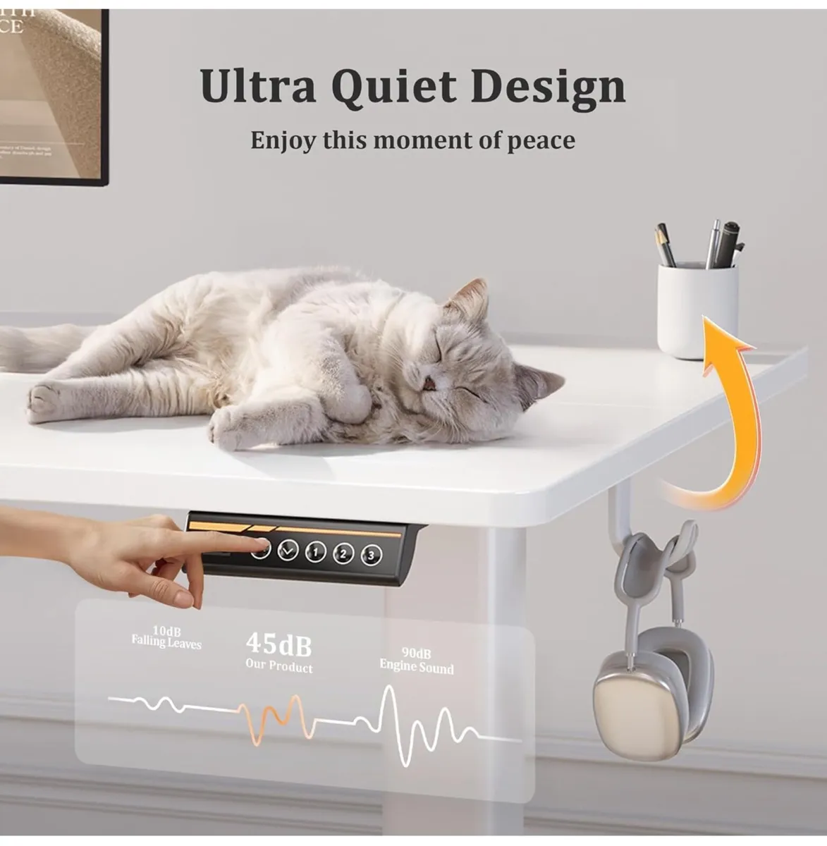 Electric Standing Desk, Adjustable Height Stand up - Image 4