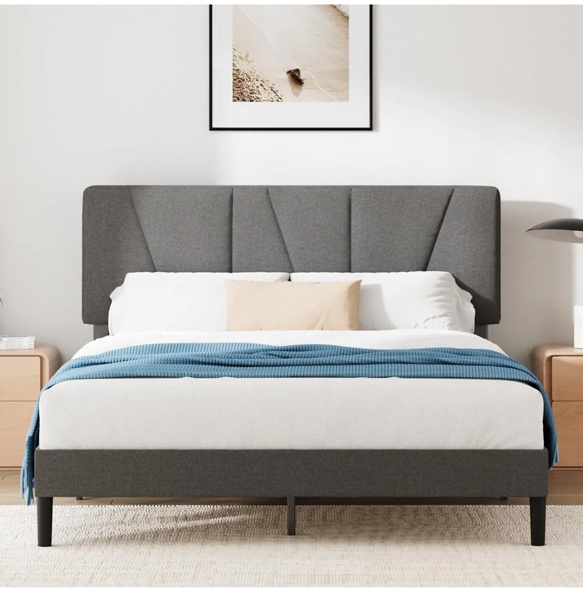 Double Bed Frame  Bed 135 x 190 cm  30cm Height  U - Image 1