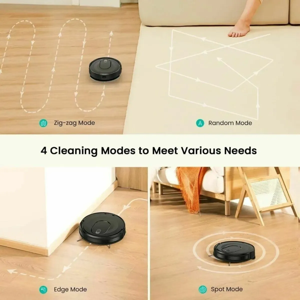 Robot Vacuum Cleaner with Mop Strong Suction Robot - Image 3
