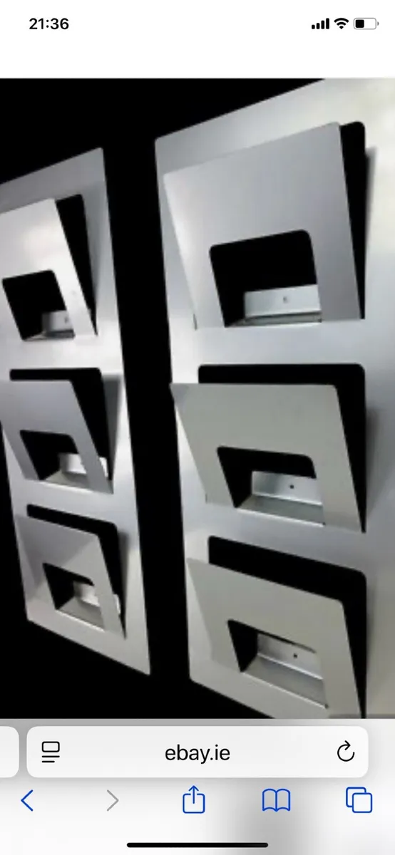 IKEA Modern Metallic Silver Metal Mounted Wall Mag - Image 1