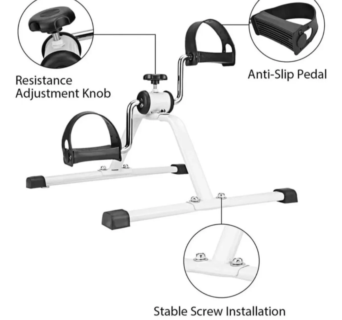 Mini Exercise Bike Portable Pedal Exerciser NEW - Image 3