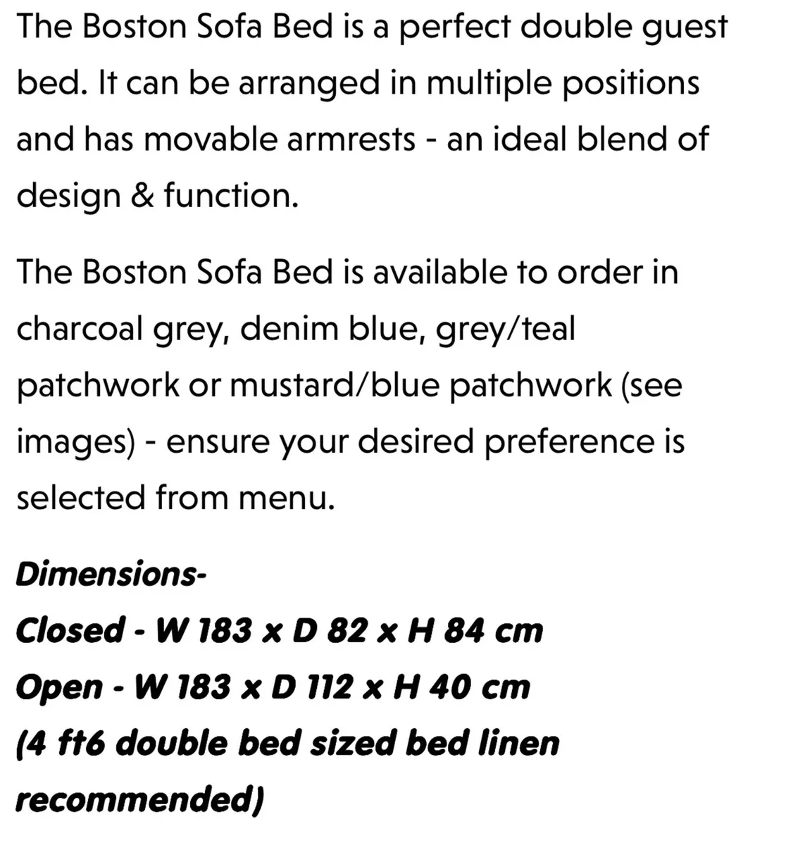 Sofa bed - Image 3