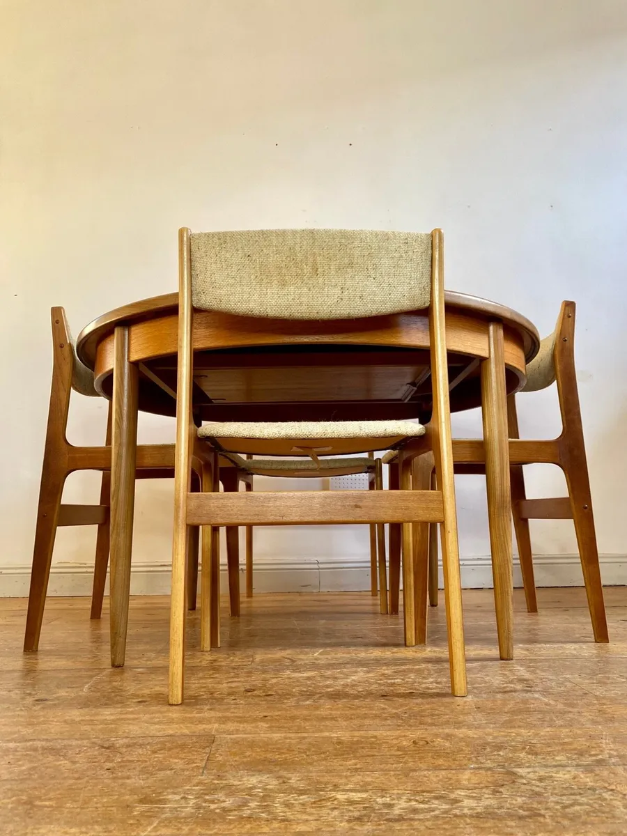Mid Century G Plan Table & Chairs - Image 1