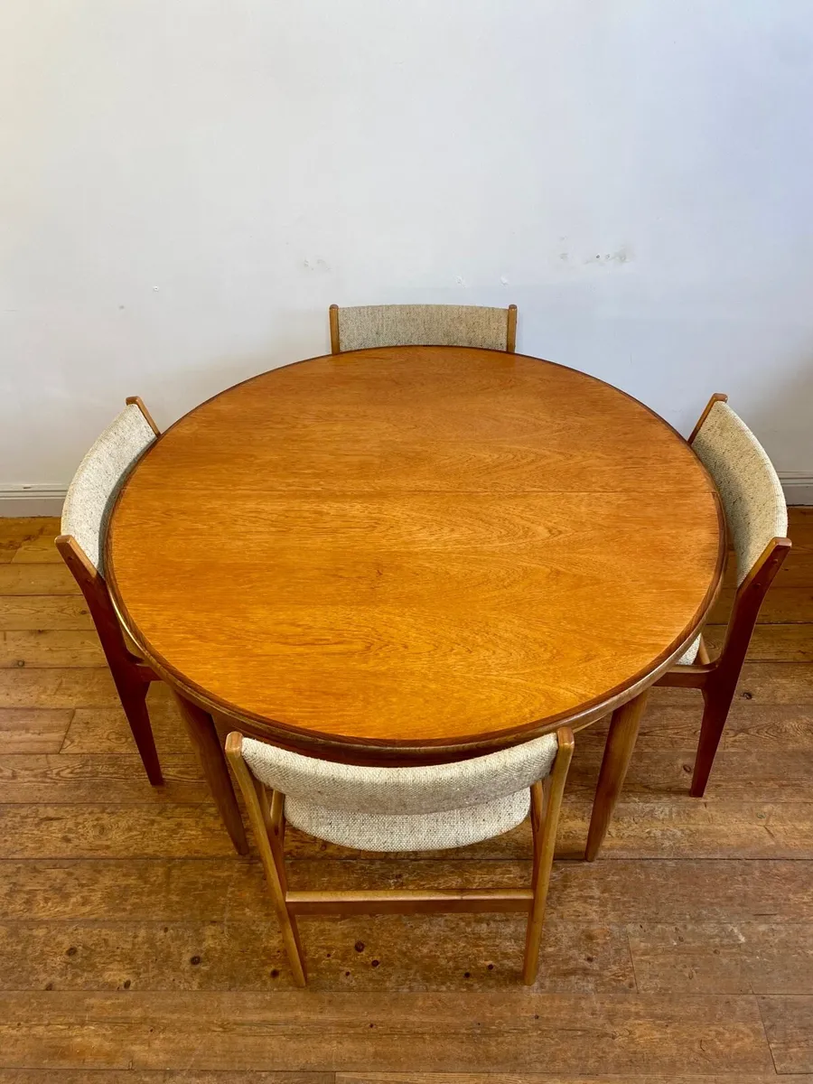 Mid Century G Plan Table & Chairs - Image 2